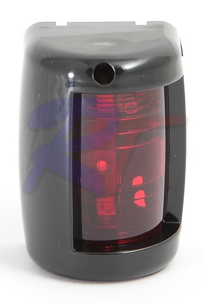 00021-BK Small Red Port Light Black housing