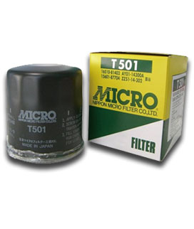 [PS4295] OIL FILTER (MICRO)- T501 - 15601-97202 / 15601-B2010 / 16510-81404 / AY100-KE002 / AY01-14-300B -