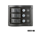 10013BK 3 Gang Switch Panel with Labels