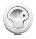 43002WH Plastic Flush Pull Latch 60mmx3 With Lock