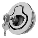 80265 S.S. 316 Flush Latch w/ Locking DIA 2"
